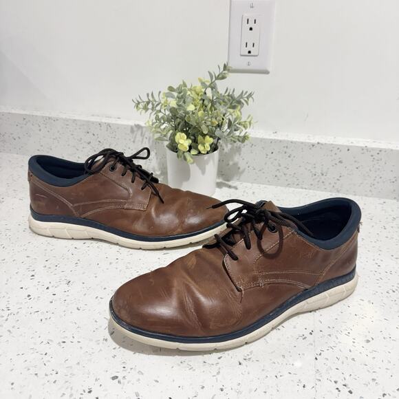 Johnston & Murphy Other - Johnston & Murphy brown leather sneakers Comfort Walking Airport Travel Size 11.